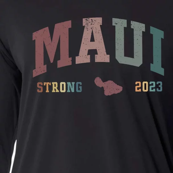 Pray For Maui Hawaii Strong Lahaina Fires Donate Cooling Performance Long Sleeve Crew