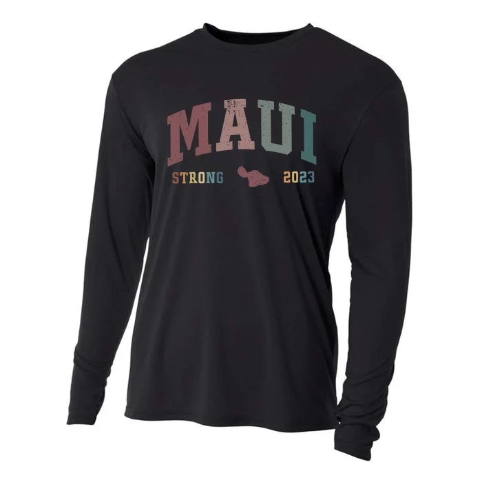 Pray For Maui Hawaii Strong Lahaina Fires Donate Cooling Performance Long Sleeve Crew