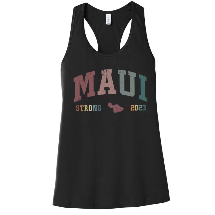 Pray For Maui Hawaii Strong Lahaina Fires Donate Women's Racerback Tank