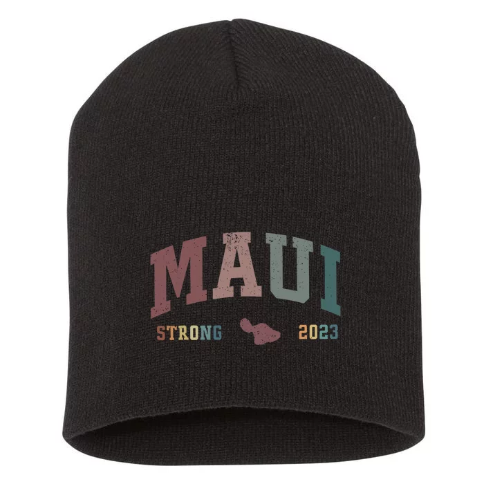 Pray For Maui Hawaii Strong Lahaina Fires Donate Short Acrylic Beanie