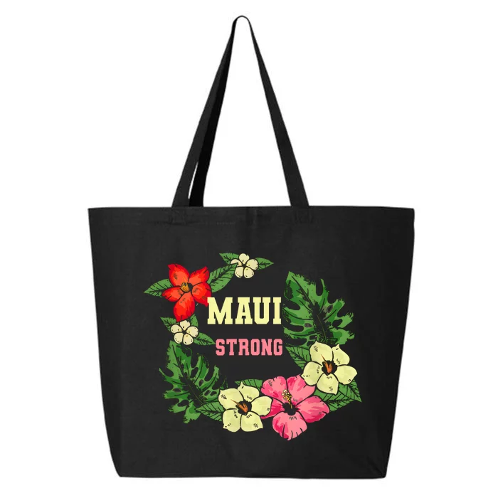 Pray For Maui Hawaii Strong Hawaiian Floral 25L Jumbo Tote