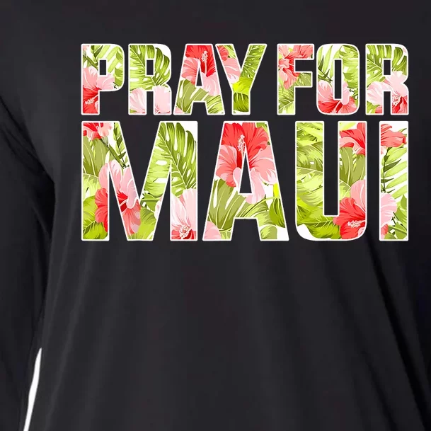 Pray For Maui Hawaii Strong  Maui Fire Relief Efforts Cooling Performance Long Sleeve Crew