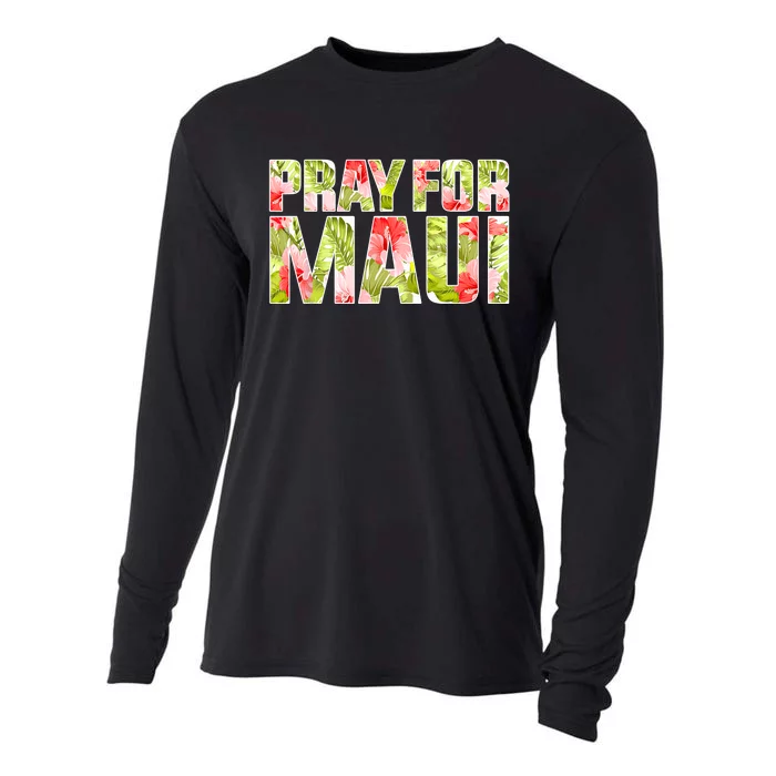 Pray For Maui Hawaii Strong  Maui Fire Relief Efforts Cooling Performance Long Sleeve Crew