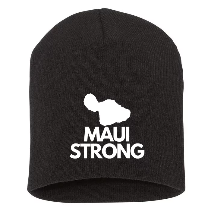 Pray For Maui Hawaii Strong Short Acrylic Beanie