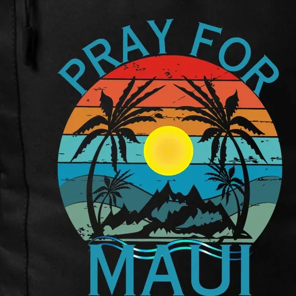 Pray For Maui Hawaii Wildflower Support Men Women Daily Commute Backpack