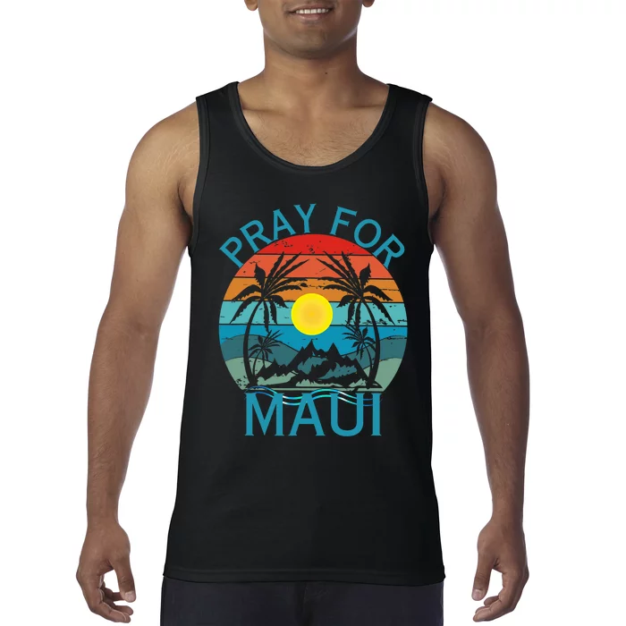 Pray For Maui Hawaii Wildflower Support Men Women Tank Top