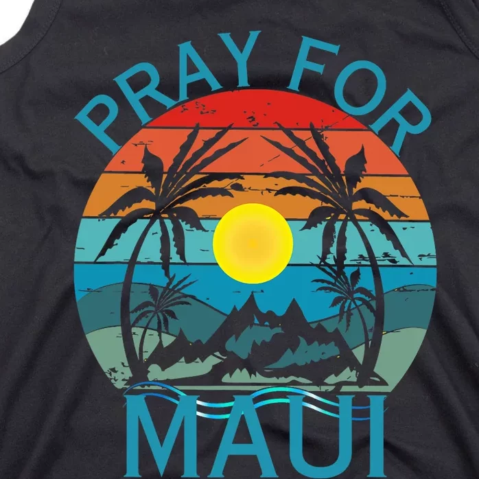 Pray For Maui Hawaii Wildflower Support Men Women Tank Top