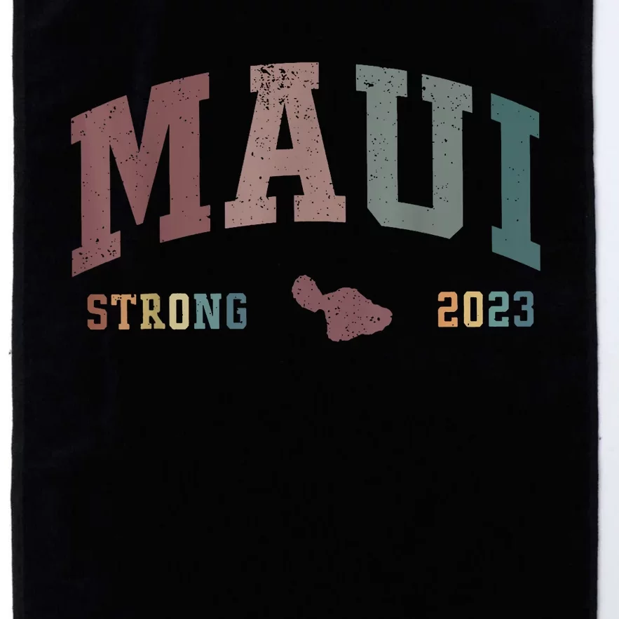 Pray For Maui Hawaii Strong Vintage Design Platinum Collection Golf Towel