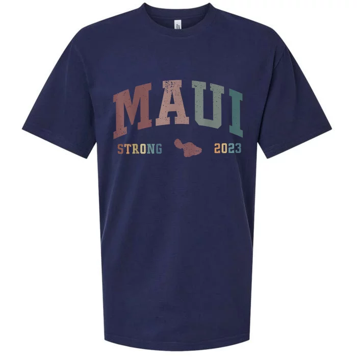 Pray For Maui Hawaii Strong Vintage Design Sueded Cloud Jersey T-Shirt