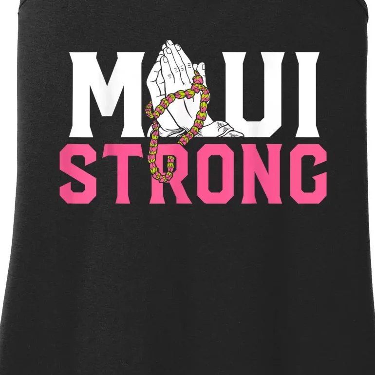 Pray For Maui Hawaii Strong Ladies Essential Tank