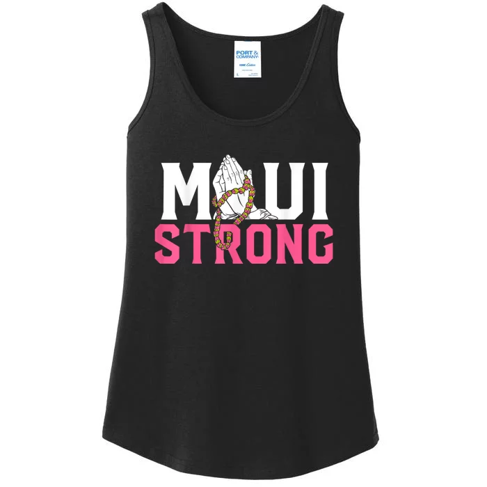 Pray For Maui Hawaii Strong Ladies Essential Tank