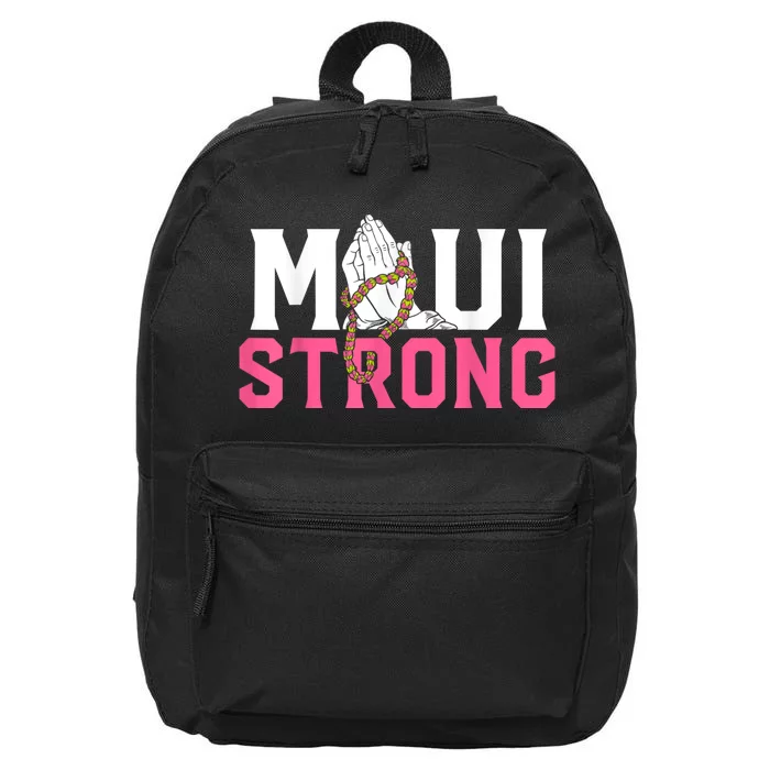 Pray For Maui Hawaii Strong 16 in Basic Backpack