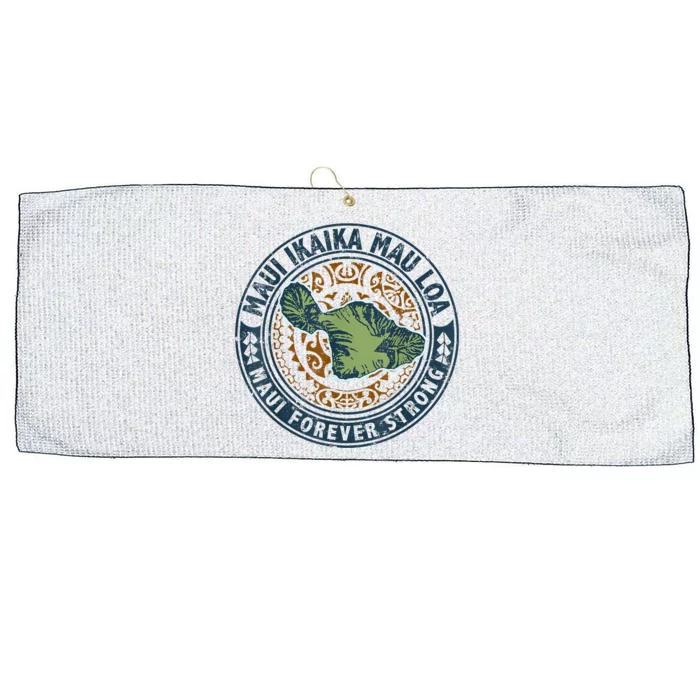 Pray For Maui Hawaii Strong Large Microfiber Waffle Golf Towel