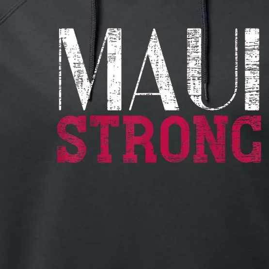 Pray For Maui Hawaii Strong Performance Fleece Hoodie