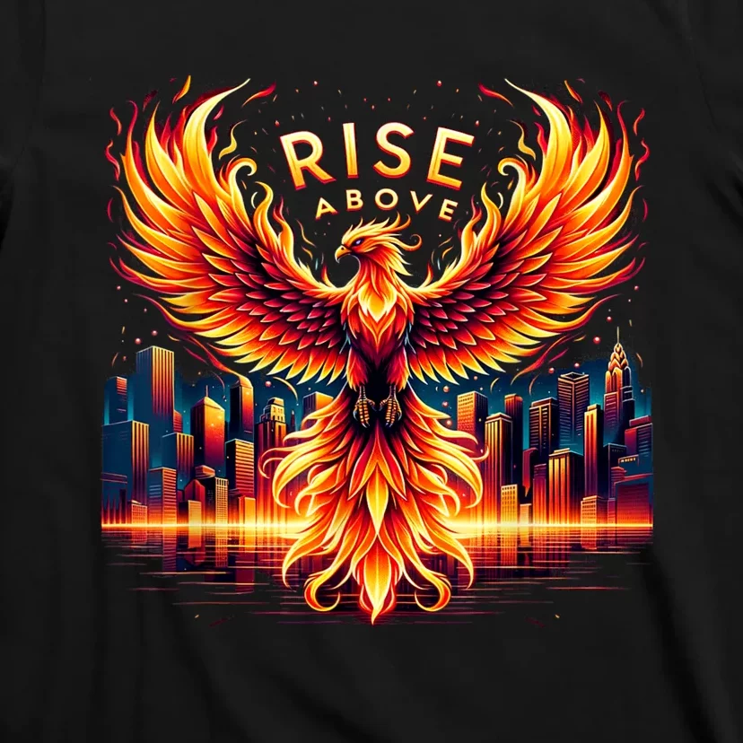 Phoenix Fire Mythical Bird Inspirational Motivational T-Shirt