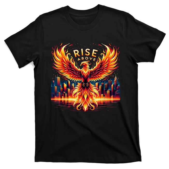 Phoenix Fire Mythical Bird Inspirational Motivational T-Shirt