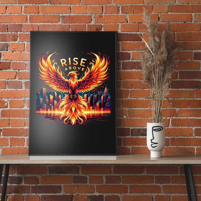 Phoenix Fire Mythical Bird Inspirational Motivational Poster