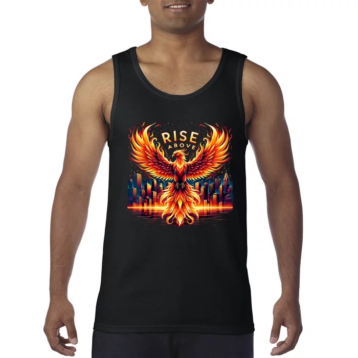 Phoenix Fire Mythical Bird Inspirational Motivational Tank Top