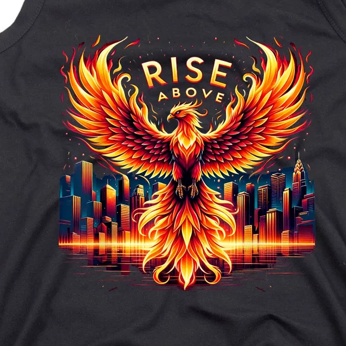 Phoenix Fire Mythical Bird Inspirational Motivational Tank Top