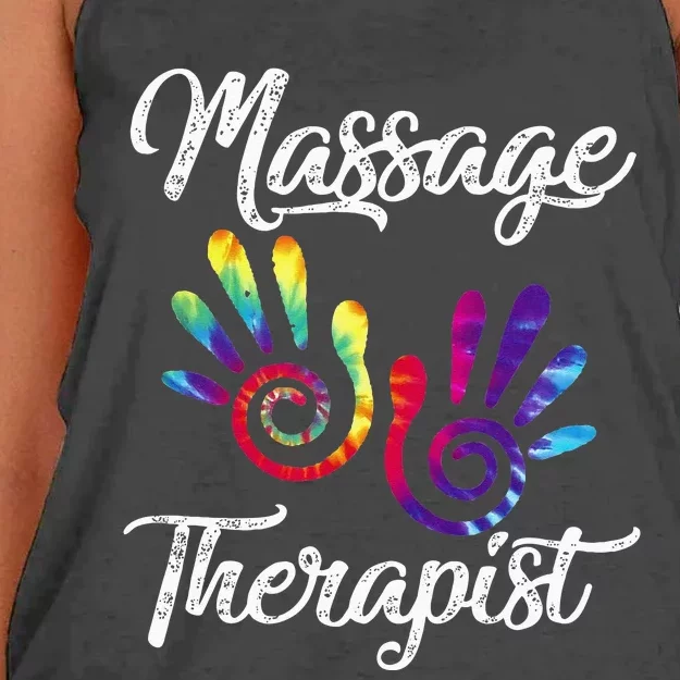 Ph Funny Massage Therapist Costume Hand Therapy Women's Knotted Racerback Tank