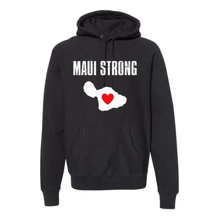 Pray For Maui Hawaii Strong Retro Gift Maui Strong Premium Hoodie