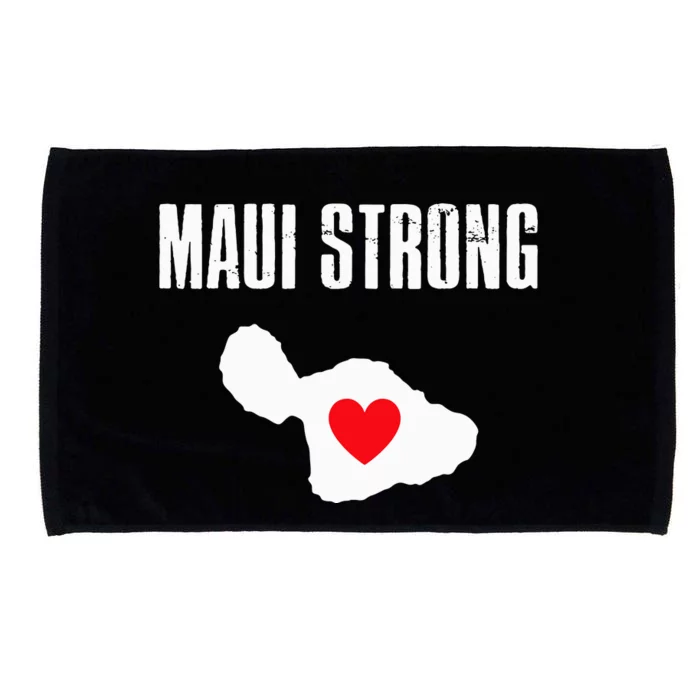 Pray For Maui Hawaii Strong Retro Gift Maui Strong Microfiber Hand Towel