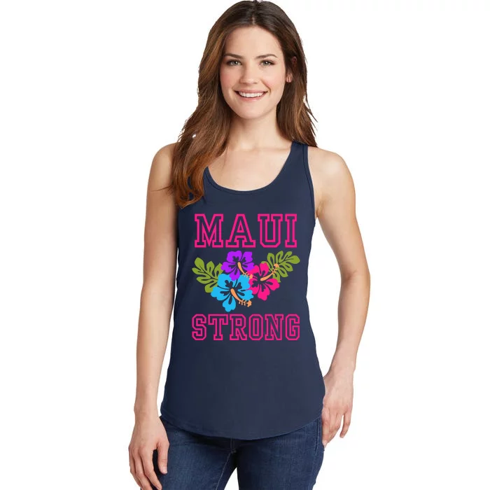 Pray For Maui Hawaii Strong Lahaina Hawaiian Islands Ladies Essential Tank