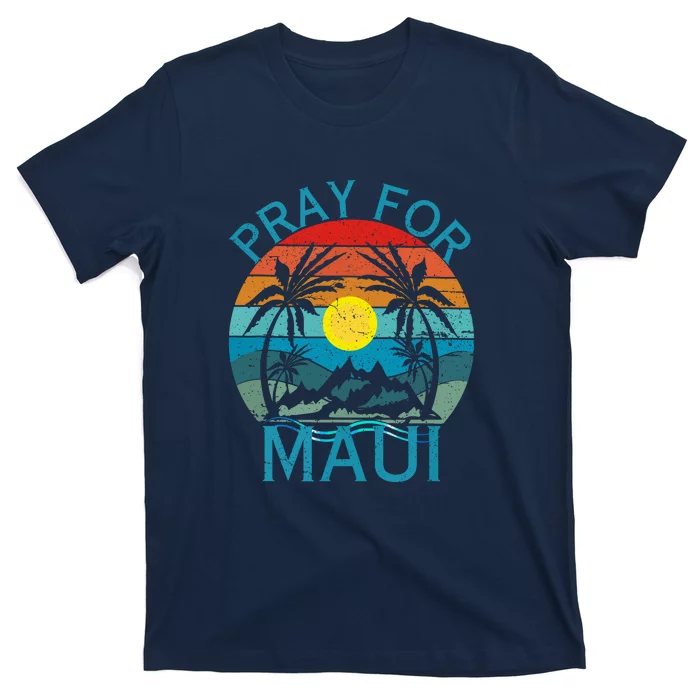 Pray For Maui Hawaii Wildflower Support Gift T-Shirt