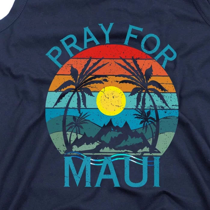 Pray For Maui Hawaii Wildflower Support Gift Tank Top