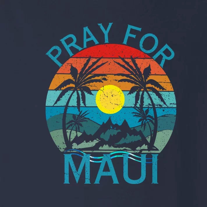 Pray For Maui Hawaii Wildflower Support Gift Toddler Long Sleeve Shirt