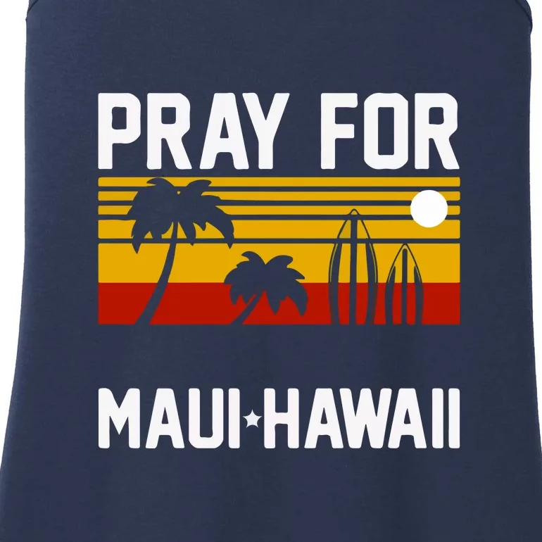 Pray For Maui Support Hawaii Gift Hawaii Strong Ladies Essential Tank