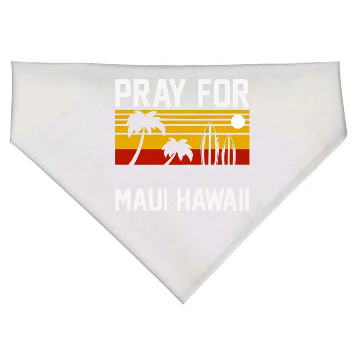 Pray For Maui Support Hawaii Gift Hawaii Strong USA-Made Doggie Bandana