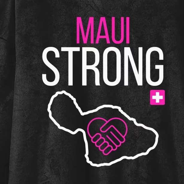 Pray For Maui Hawaii Strong Gift Hooded Wearable Blanket