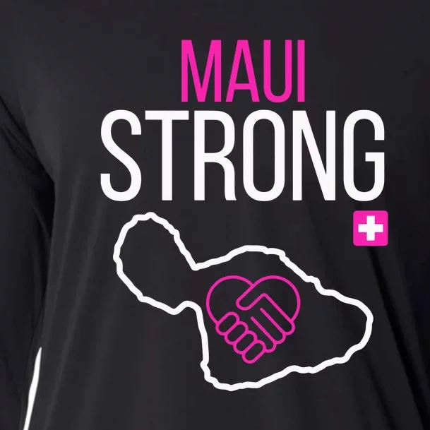 Pray For Maui Hawaii Strong Gift Cooling Performance Long Sleeve Crew