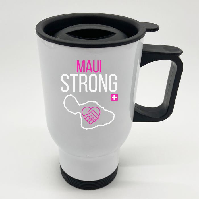 Pray For Maui Hawaii Strong Gift Front & Back Stainless Steel Travel Mug