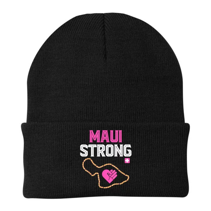 Pray For Maui Hawaii Strong Gift Lahaina Fires Knit Cap Winter Beanie