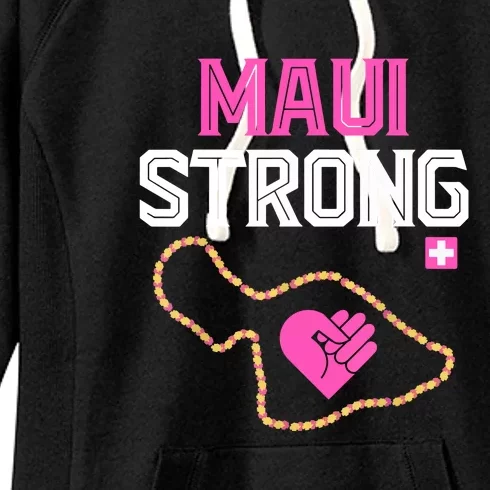 Pray For Maui Hawaii Strong Gift Lahaina Fires Women's Fleece Hoodie