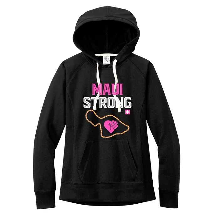 Pray For Maui Hawaii Strong Gift Lahaina Fires Women's Fleece Hoodie