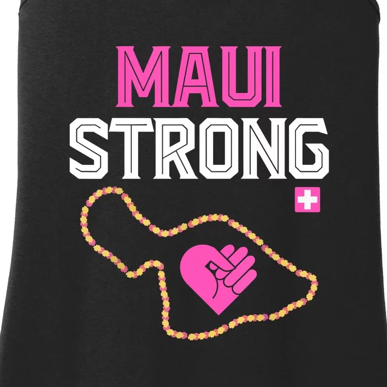 Pray For Maui Hawaii Strong Gift Lahaina Fires Ladies Essential Tank