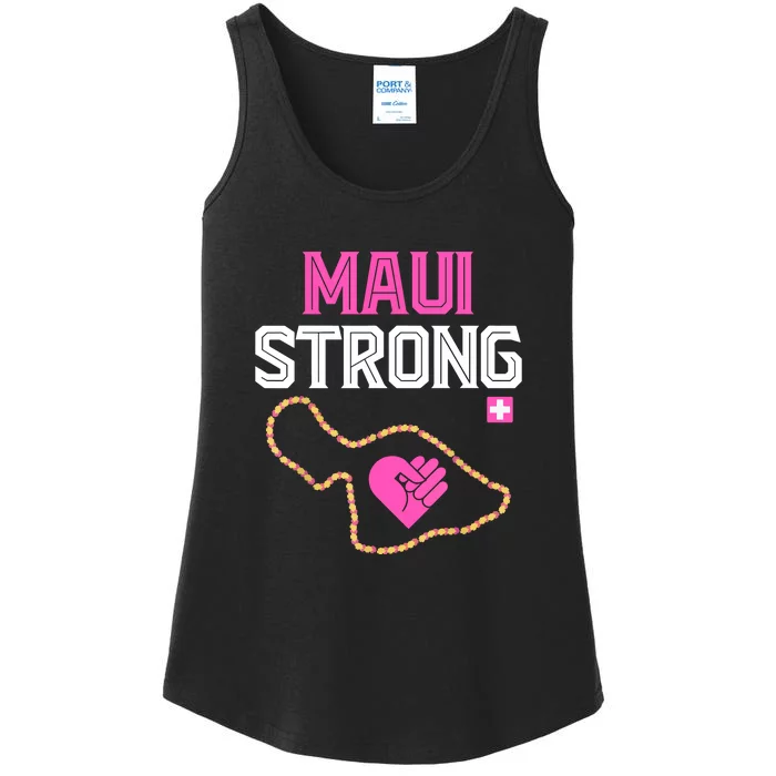 Pray For Maui Hawaii Strong Gift Lahaina Fires Ladies Essential Tank