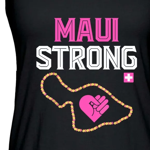 Pray For Maui Hawaii Strong Gift Lahaina Fires Ladies Essential Flowy Tank