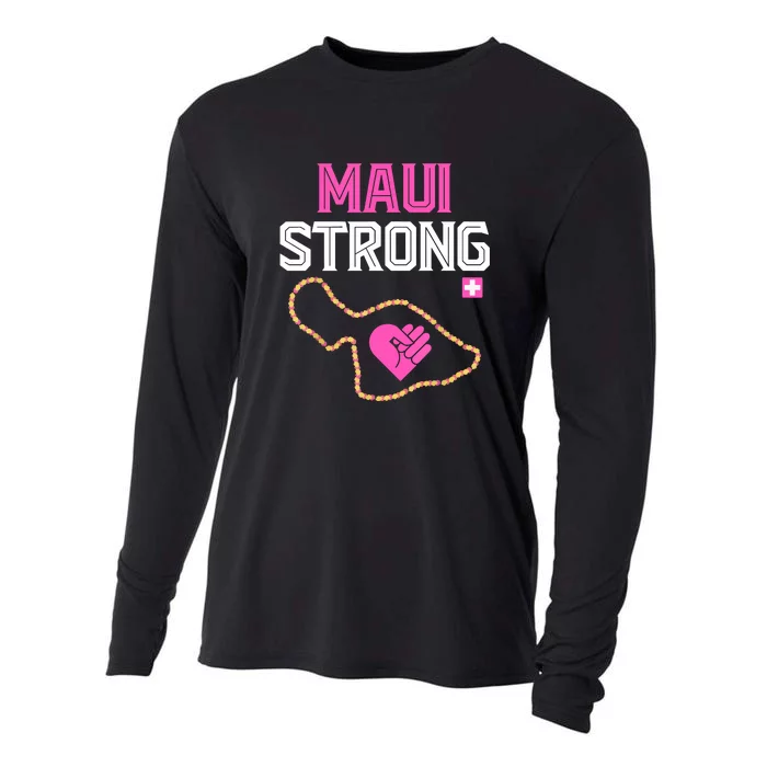 Pray For Maui Hawaii Strong Gift Lahaina Fires Cooling Performance Long Sleeve Crew