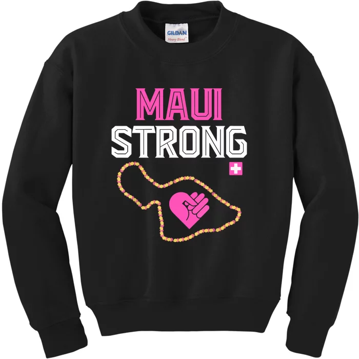 Pray For Maui Hawaii Strong Gift Lahaina Fires Kids Sweatshirt