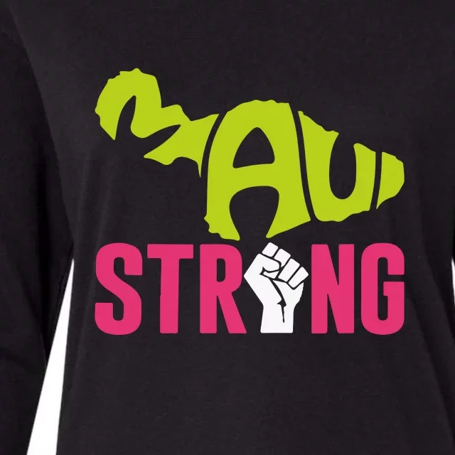 Pray For Maui Hawaii Strong Wildfire Support Gift Womens Cotton Relaxed Long Sleeve T-Shirt