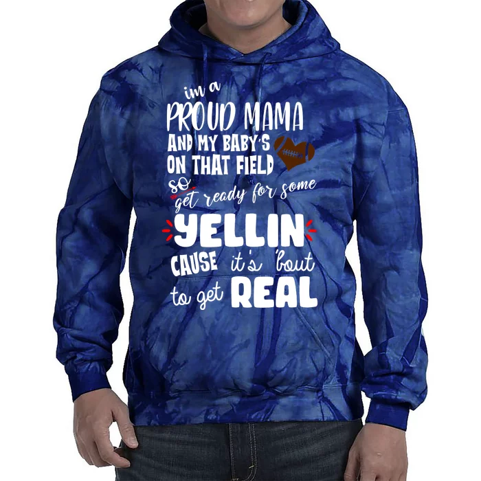 Proud Football Mama Tie Dye Hoodie