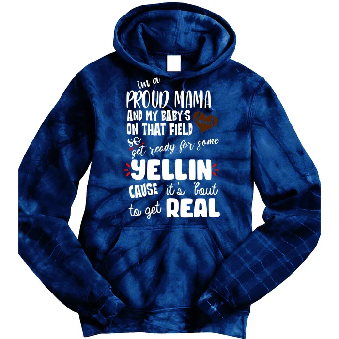 Proud Football Mama Tie Dye Hoodie