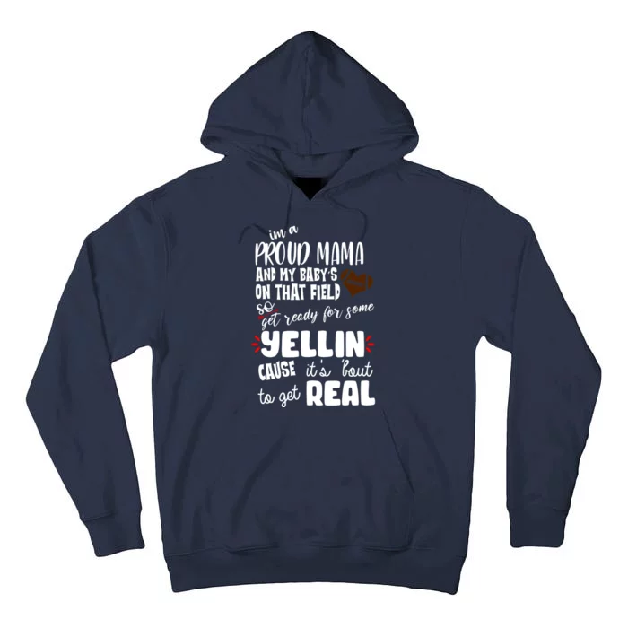 Proud Football Mama Tall Hoodie