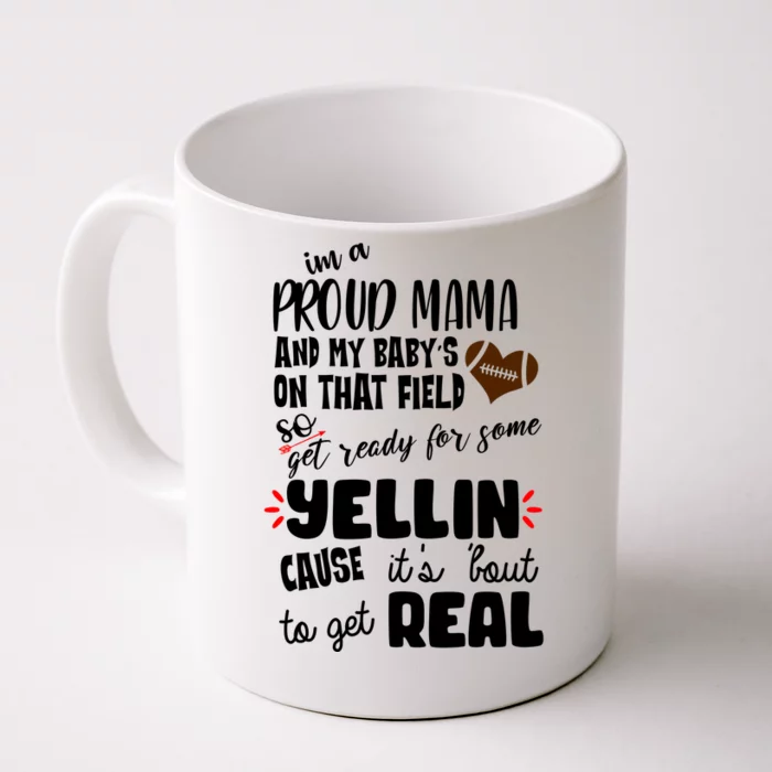 Proud Football Mama Front & Back Coffee Mug