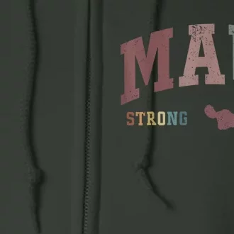 Pray for Maui Hawaii Strong Full Zip Hoodie