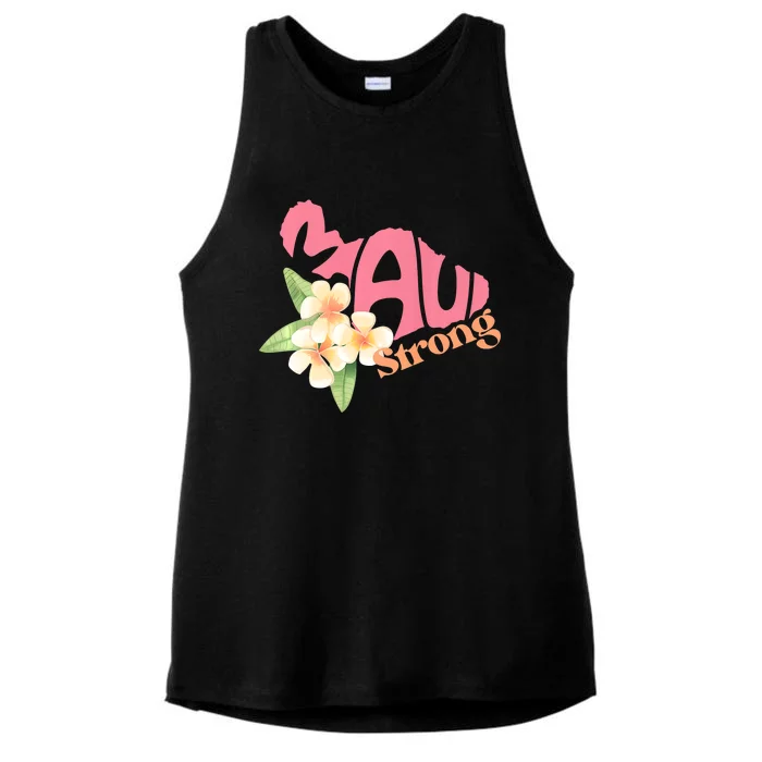 Pray For Maui Hawaii Strong Maui Relief Tee Hawaii Fire Victims Ladies Tri-Blend Wicking Tank